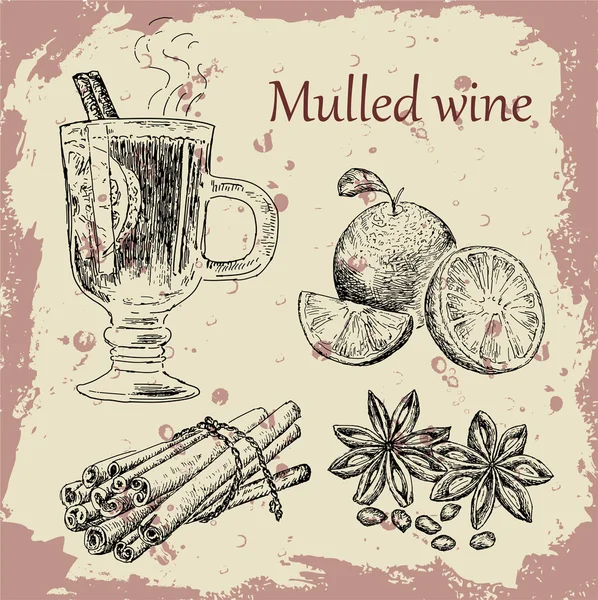 Mulled κρασί — Διανυσματικό Αρχείο