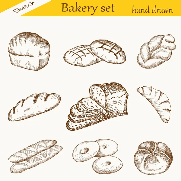 Set de boulangerie — Image vectorielle