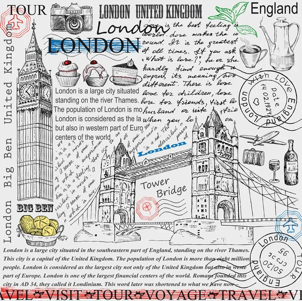 LONDEN — Stockvector