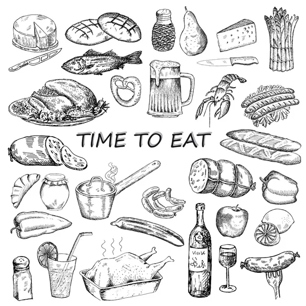 Time to eat Royalty Free Stock Illustrations