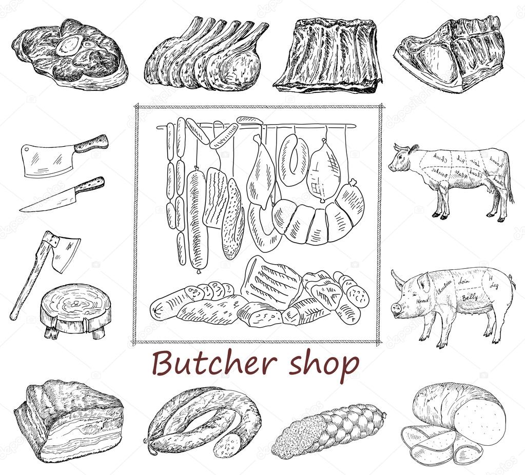 Butcher shop set
