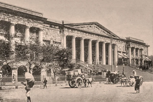 Vintage Zdjęcie Asiatic Society Mumbai Town Hall Shahid Bhagat Singh — Zdjęcie stockowe
