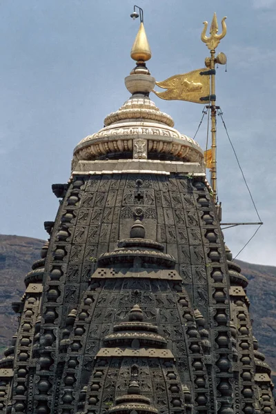 Jun 2010 Jyotirling Trimbakeshwar Temple Shiva Pied Ghat Occidental Près — Photo
