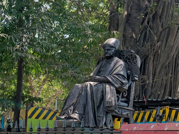 Abr 2019 Estátua Sir Jamsetjee Jejeebhoy Primeiro Baronete Jejeebhoy Bombaim — Fotografia de Stock