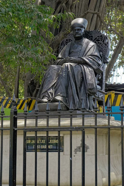 Abr 2019 Estatua Sir Jamsetjee Jejeebhoy 1Er Baronet Jejeebhoy Bombay —  Fotos de Stock
