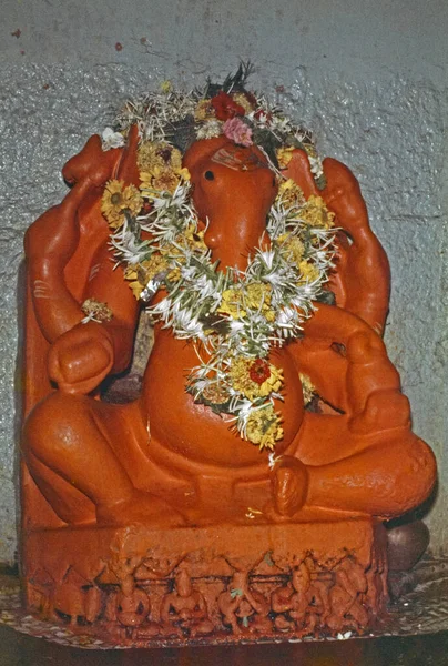 Ganesh Idol Siddhivinayak Templo Mahaganapati Titwala Cerca Mumbai Maharashtra India — Foto de Stock