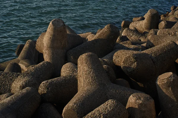 Tetrapode Marine Drive Mumbai Maharashtra Indi — Foto Stock