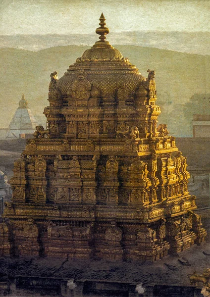 Tirupati Balaji是印度安得拉邦Tirupati的Sri Venkateswara Swamy Vaari寺 — 图库照片
