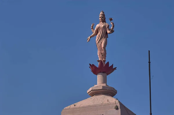 Mar 2005 Diosa Laxmi Lakshmi Torre Reloj Estatua Fuera Uso — Foto de Stock