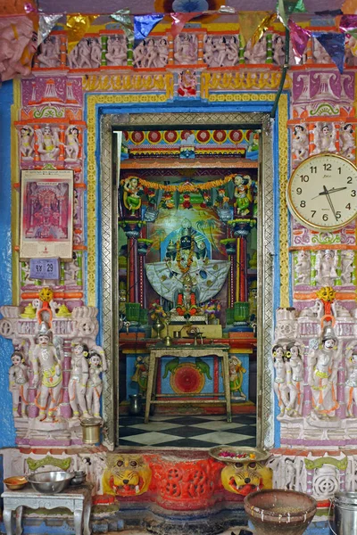 Tempio Krishna Svrup Vishnu Valam Vicino Distretto Visnagar Mehsana Gujarat — Foto Stock