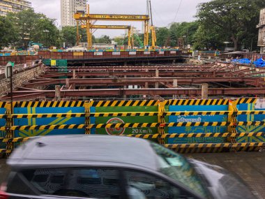 12 Haziran 2019 Metro projesi Mantralaya yakınlarında inşa ediliyor Mumbai maharashtra INDIA