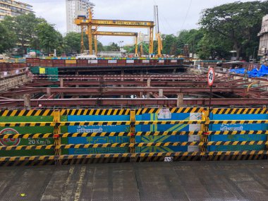 12 Haziran 2019 Metro projesi Mantralaya yakınlarında inşa ediliyor Mumbai maharashtra INDIA