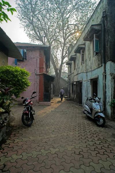 Dic 2015 Heritage Old House Matharpacady Pueblo Mazgaon Mumbai Maharashtra — Foto de Stock