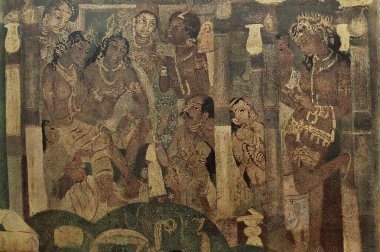 UNESCO 'nun Dünya Mirası Sitesi Ajanta' nın Aurangabad Maharashtra Hindistanı yakınlarındaki Resimleri
