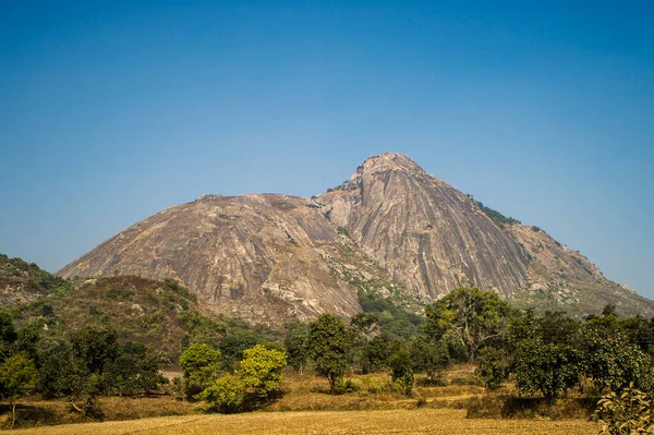 Дек 2014 Landscape Way Murhu Ranchi Jharkhand India — стоковое фото