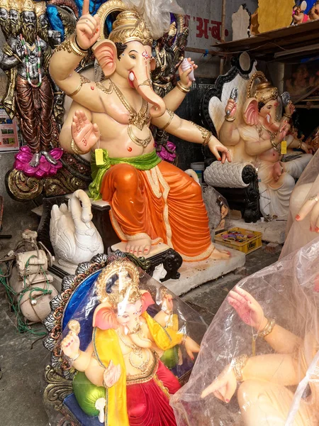 Ago 2019 Dentro Del Taller Haciendo Ídolo Ganesha Dios Hindú —  Fotos de Stock