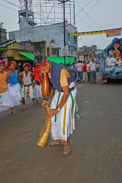 Aug 2010 Divot Tribal Está Dançando Por Ocasião Baps Swaminarayan — Fotografia de Stock