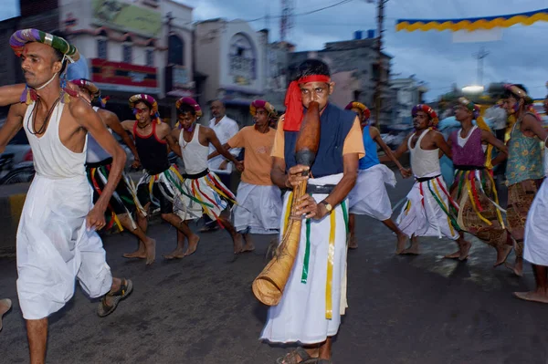 Aug 2010 Tribal Divot Swaminarayan Mandir Nagar Yatra Dhule Maharashtra — Stok fotoğraf