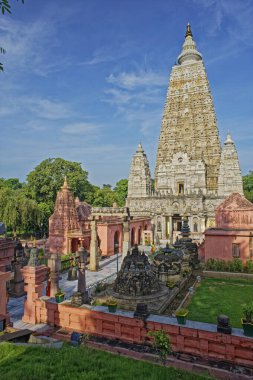 25 Ağustos 2008 Bodh Gaya, Hindistan 'ın Bihar eyaletinin Gaya ilçesindeki Mahabodhi Tapınağı Kompleksi ile ilişkili Budist hac mekanı.
