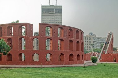 Tarihi, astronomik gözlemevi inşaatı Yeni Delhi, Hindistan, Asya 'da Jantar Mantar