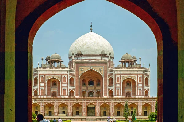 Чжун 2004 Гробниця Гумаюна Місце Всесвітньої Спадщини Delhi India — стокове фото