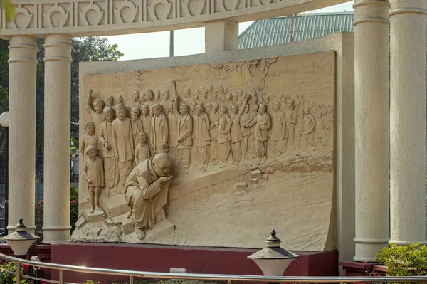 Ocak 2018 Mahad Anını Betimleyen Heykel Ambedkar Nagpur Maharashtra Hindistan — Stok fotoğraf
