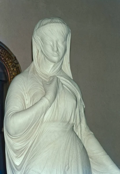 在印度海得拉巴Salar Jung博物馆展出的Veiled Rebecca — 图库照片