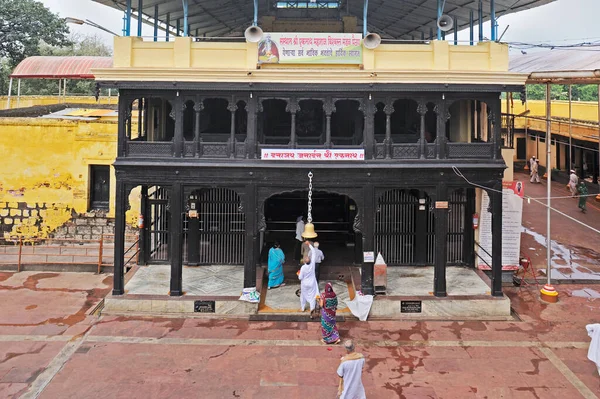 2012 Saint Eknath Samadhi Mandir Templo Antigua Puerta Entrada Madera —  Fotos de Stock