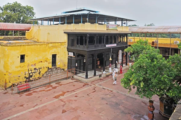 2012 Saint Eknath Samadhi Mandir Tapınak Eski Ahşap Giriş Kapısı — Stok fotoğraf