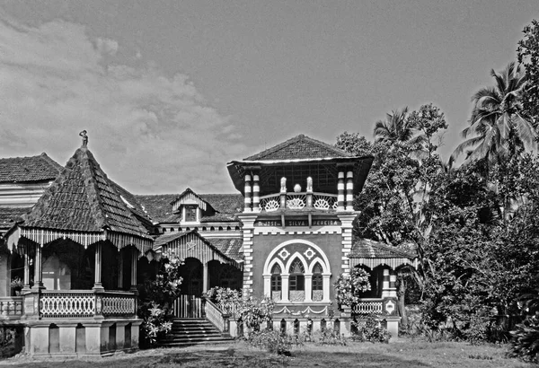 Old House Pereira Casa Mansión Portuguesa Betalbetim Goa India —  Fotos de Stock