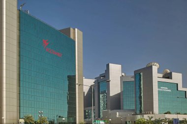 Bandra Kurla kompleksindeki 21 Apr-2004 cam kaplı ofis binaları, MUMBAI maharashtra INDIA Asya 'nın yeni ticari bölgesi.