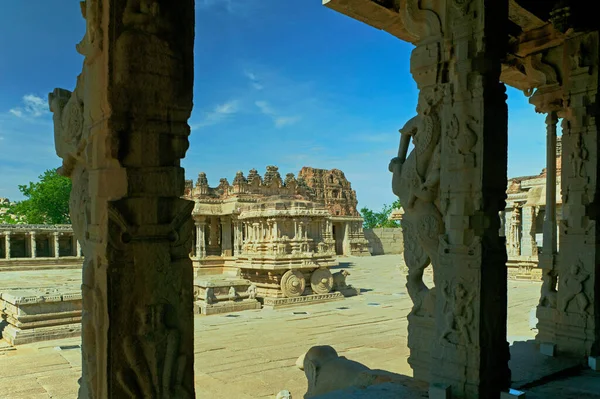 2008 Stone Chariot Shri Vijaya Vitthala Temple Unescos Världsarvslista Hamp — Stockfoto