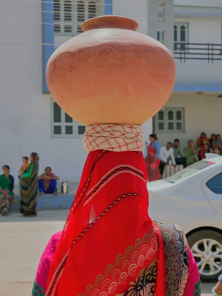 Idar Sabarkantha Gujarat India Yakınlarındaki Hinglaj Köyündeki Kıtlığını Protesto Etmek — Stok fotoğraf