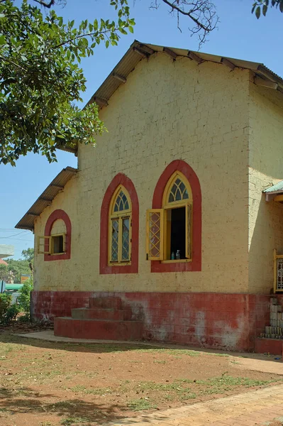 2009 Вінтажний Бік Вікно Муманджі Dinshaw Petit Library 1902 Mahabaleshwar — стокове фото