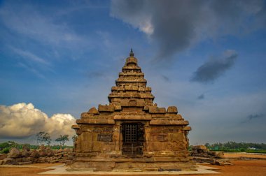 08 20 2009 UNESCO 'nun 7. ve 8. yüzyıl Hindu Anıtları Grubu Mamallapuram, Mahabalipuram, Chengalpattu, Chennai, Tamil Nadu, Indi