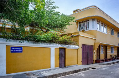 Bu bölgedeki Fransız Mahallesi 'nde (White Town) bulunan 08 20 2009 Vintage Old binası, kendine özgü sömürge mimarisi, Fransız sömürgesi ile bilinmektedir..