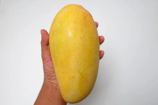 Büyük mango izole edilmiş beyaz arkaplan