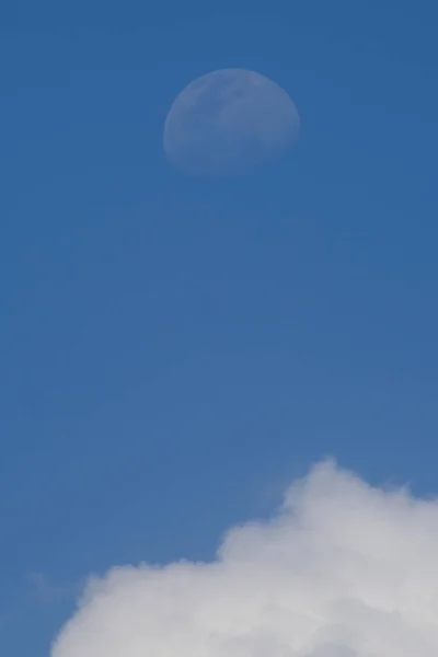 Луна День — стоковое фото