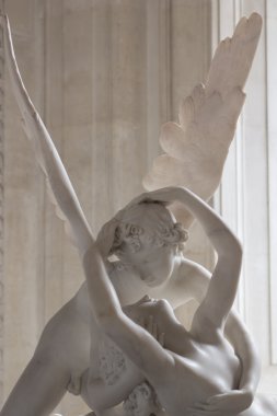 Psyche revived by Cupid kiss clipart