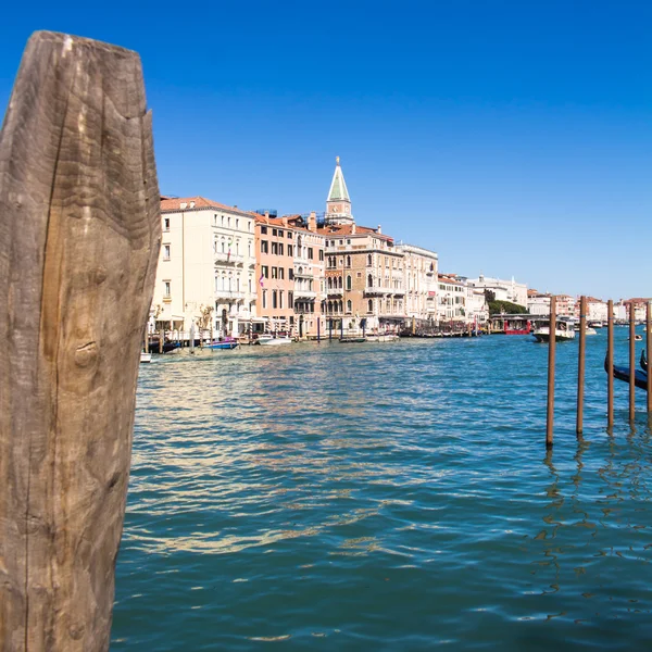panoramik Venedik Lagünü ile piazza san marco çan kulesi