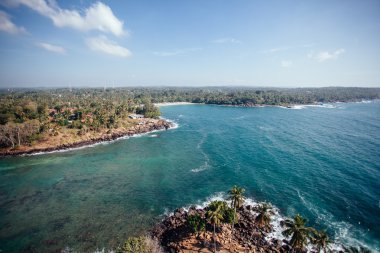Sri Lanka okyanus güzel. Deniz feneri Dondra üstten görüntülemek