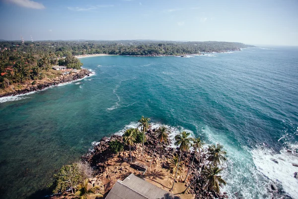 Sri Lanka okyanus güzel. Deniz feneri Dondra üstten görüntülemek