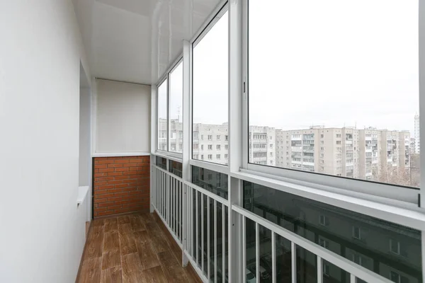 Uitzicht Vanaf Het Balkon Van Het Appartementencomplex — Stockfoto