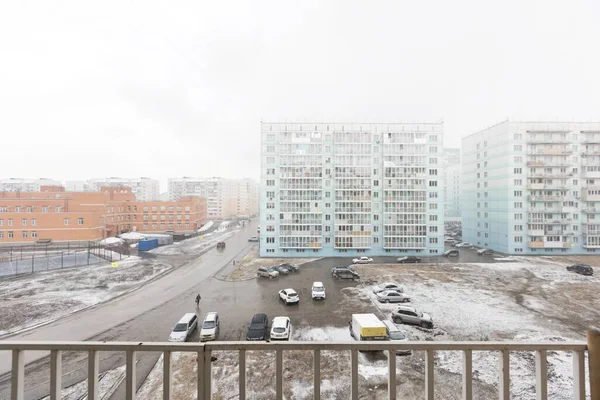 Uitzicht Vanaf Het Balkon Van Het Appartementencomplex — Stockfoto