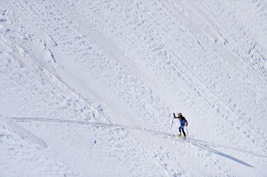 Fagaras dağlarda Kayak dağcı
