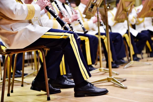 Katonai zenekar egyenruhák — Stock Fotó
