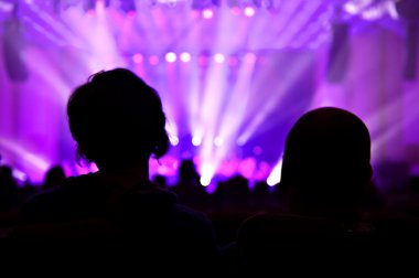 İnsan bir güzel lazer Şovu izliyor. Ufuk yansıma