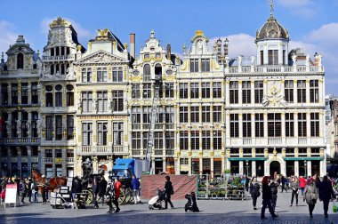 Grand mekanında Brüksel gelen turist