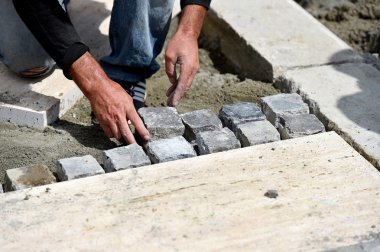 Mason parke taşı ile çalışma