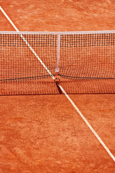 Quadra de barro de tênis — Fotografia de Stock